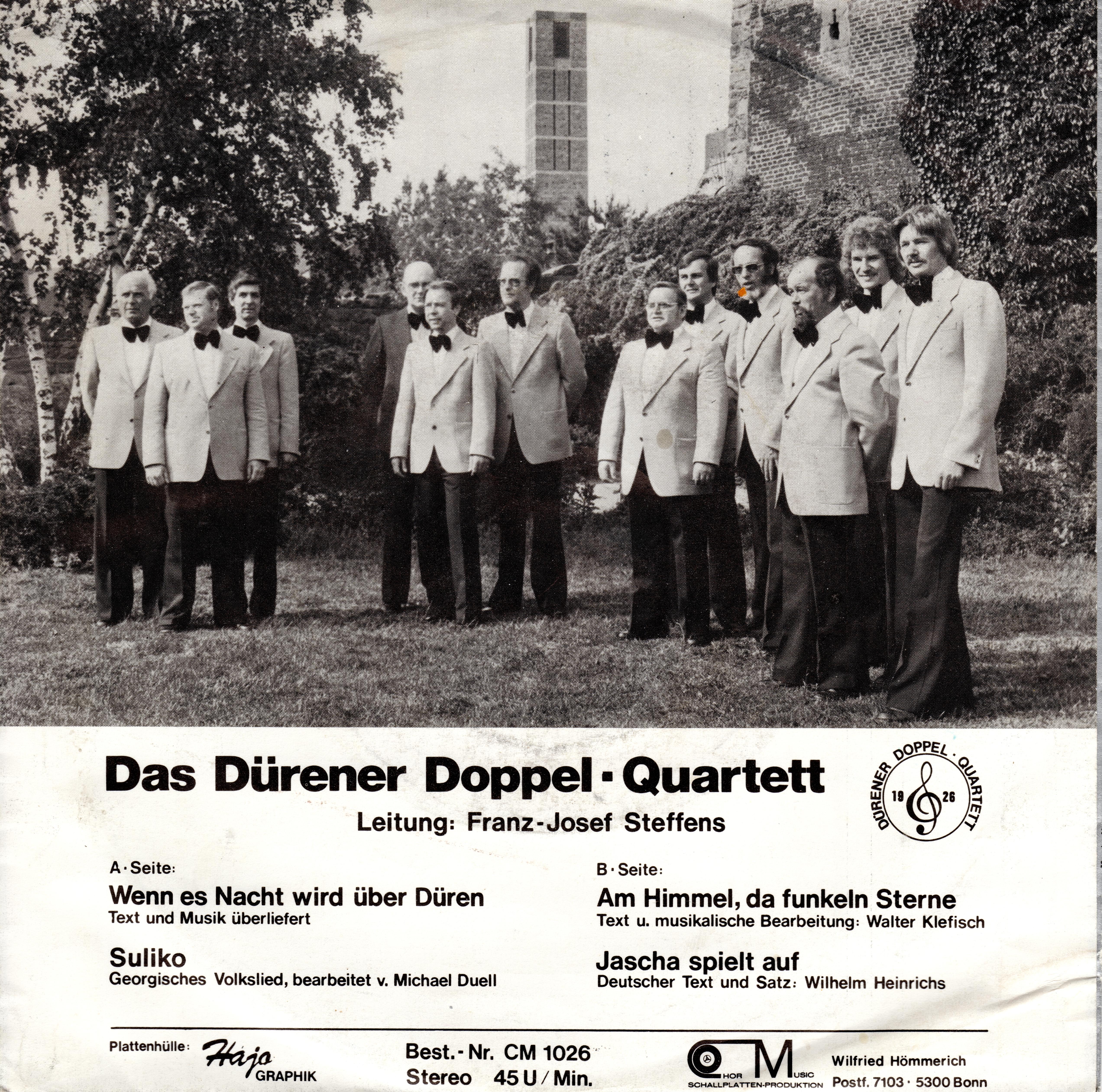 Schallplatte "Dat ahle Düre"
Cover - Rückseite