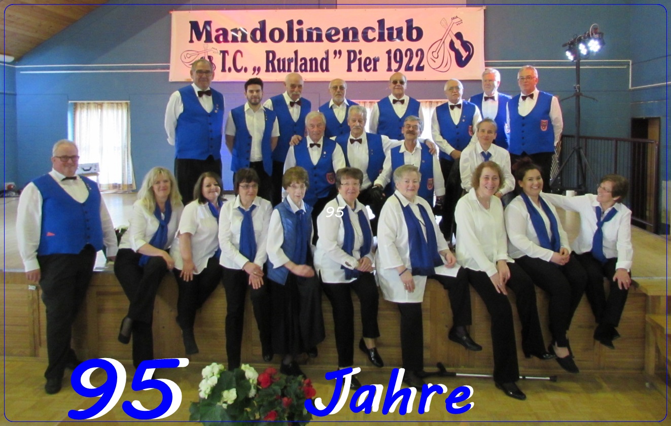 Mandolinenclub T.C. "Rurland" Pier 1922 mit "Rurland - Singers"